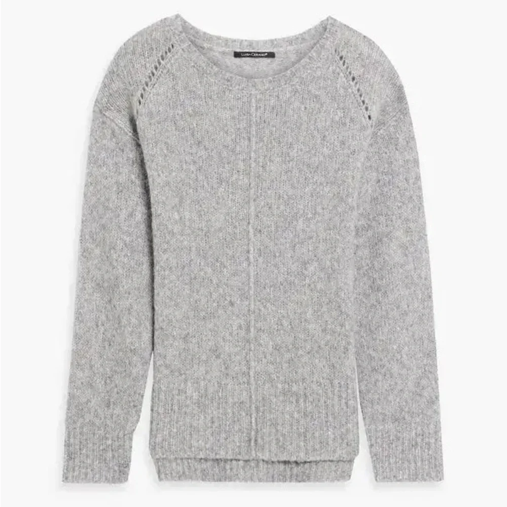 LUISA CERANO Brushed Knitted Wool Alpaca Knit Sweater